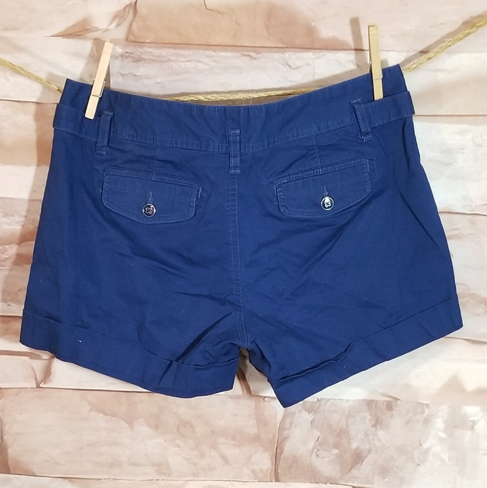 Banana Republic Blue Cuffed Shorts - Picture 3 of 8